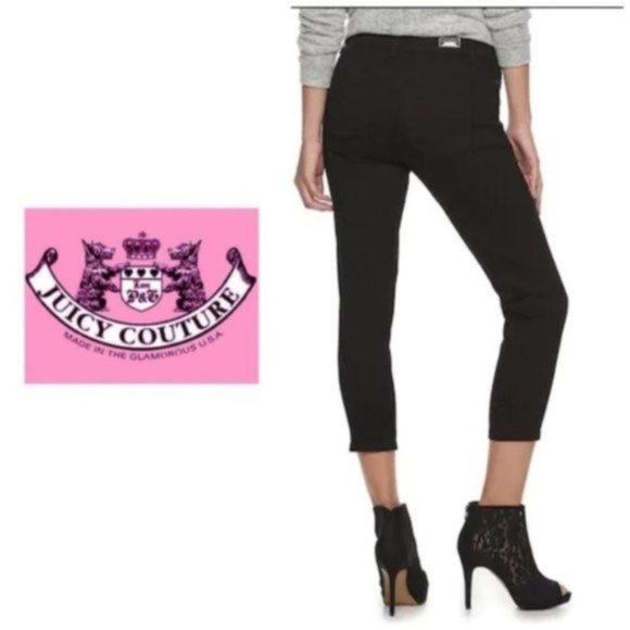 Juicy Couture Denim - SOLD Juicy Couture Black Skinny Capris Jeans